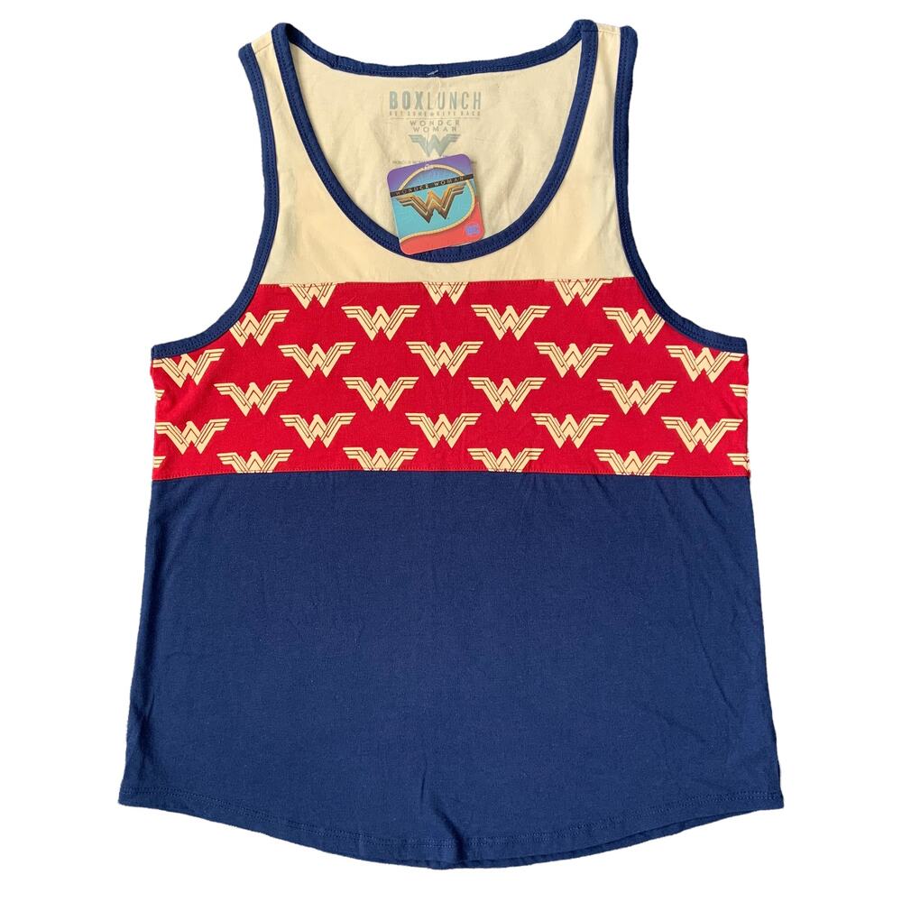 Box Lunch Small Wonder Woman Logo Tank Top